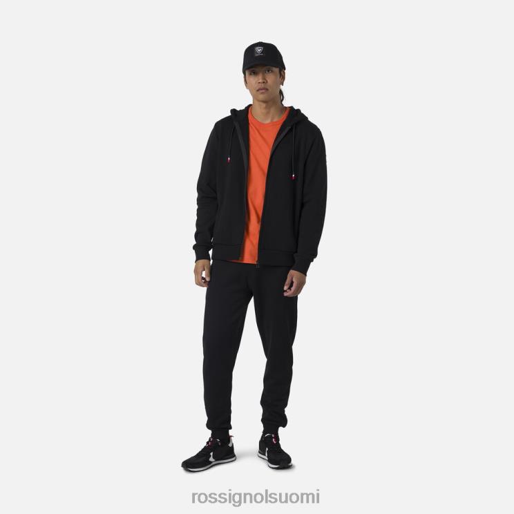 Rossignol miehet täysvetoketjullinen hupullinen fleecepaita musta topit BTF0P323