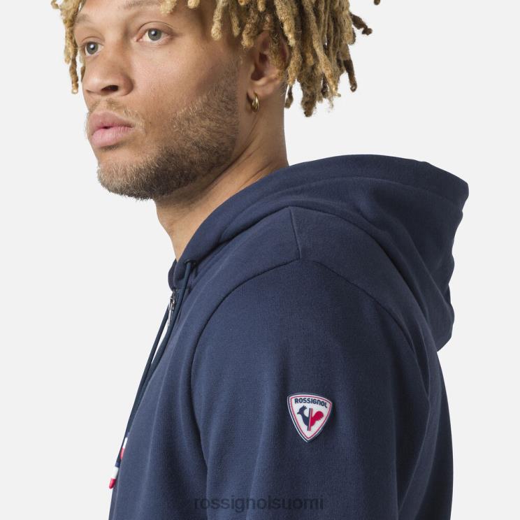 Rossignol miehet täysvetoketjullinen hupullinen fleecepaita tumma laivasto topit BTF0P434