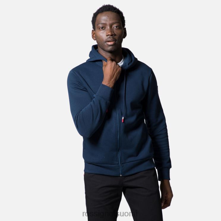 Rossignol miehet täysvetoketjullinen hupullinen puuvillainen collegepaita tumma laivasto topit BTF0P106