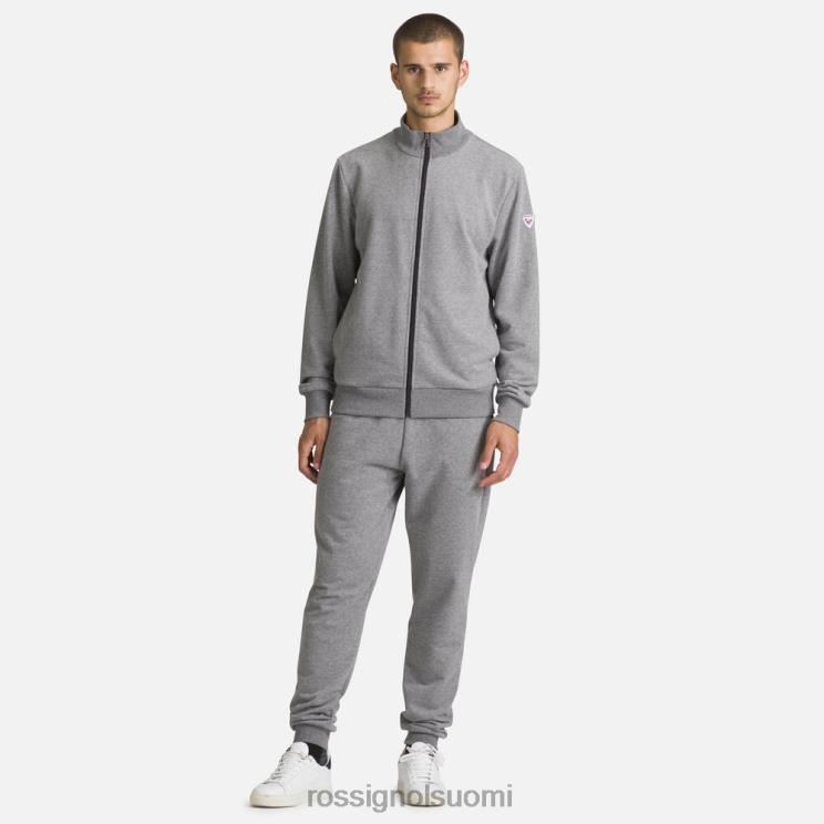 Rossignol miehet täysvetoketjullinen puuvillainen collegepaita kanervanharmaa topit BTF0P473