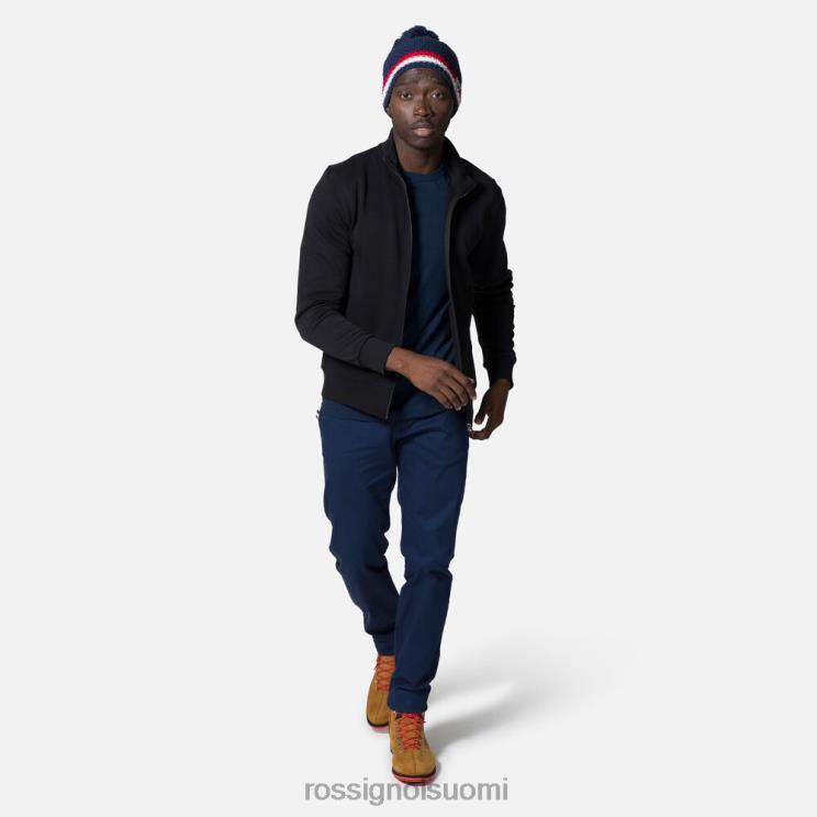 Rossignol miehet täysvetoketjullinen puuvillainen collegepaita musta topit BTF0P430