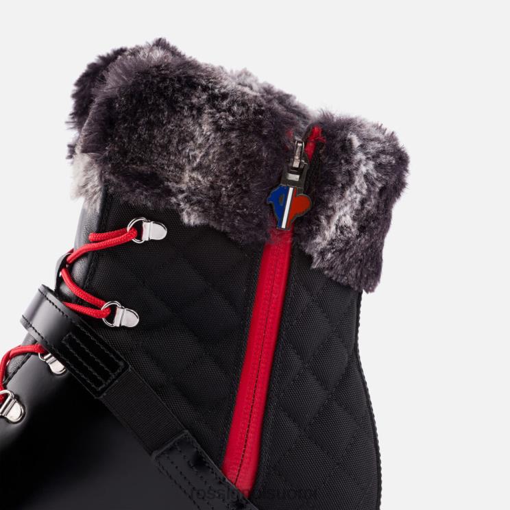 Rossignol naiset 1907 megeve saappaat kiiltävämusta jalkineet BTF0P767