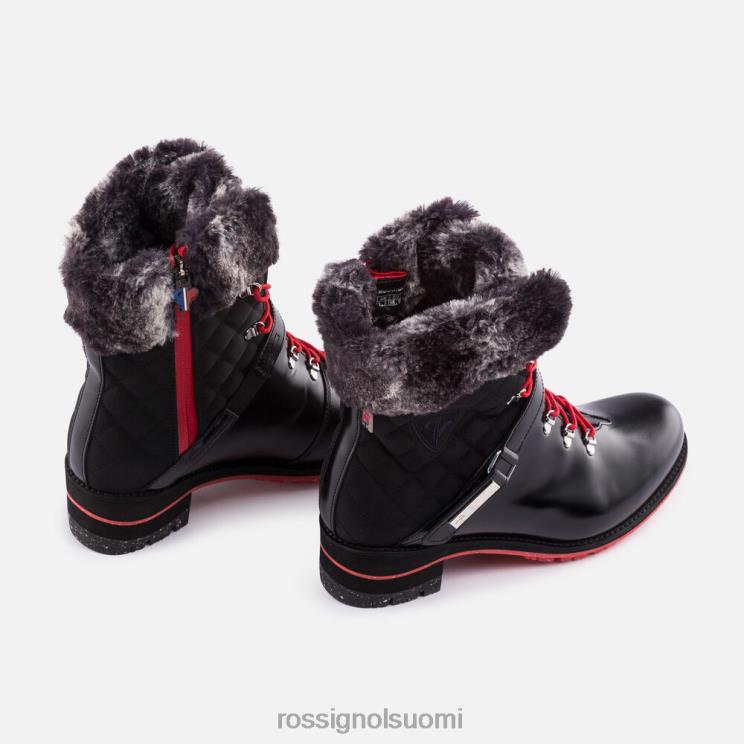 Rossignol naiset 1907 megeve saappaat kiiltävämusta jalkineet BTF0P767