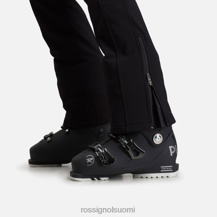 Rossignol naiset softshell flat hiihtohousut musta pohjat BTF0P1101