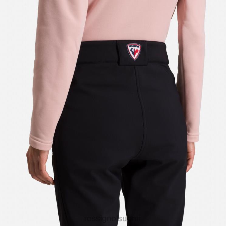 Rossignol naiset softshell flat hiihtohousut musta pohjat BTF0P1101