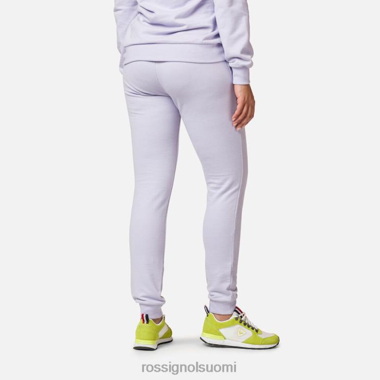 Rossignol naiset logoiset puuvillaiset verkkarit laventelinharmaa pohjat BTF0P965