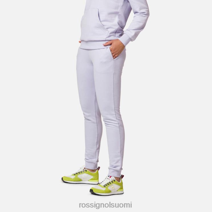 Rossignol naiset logoiset puuvillaiset verkkarit laventelinharmaa pohjat BTF0P965