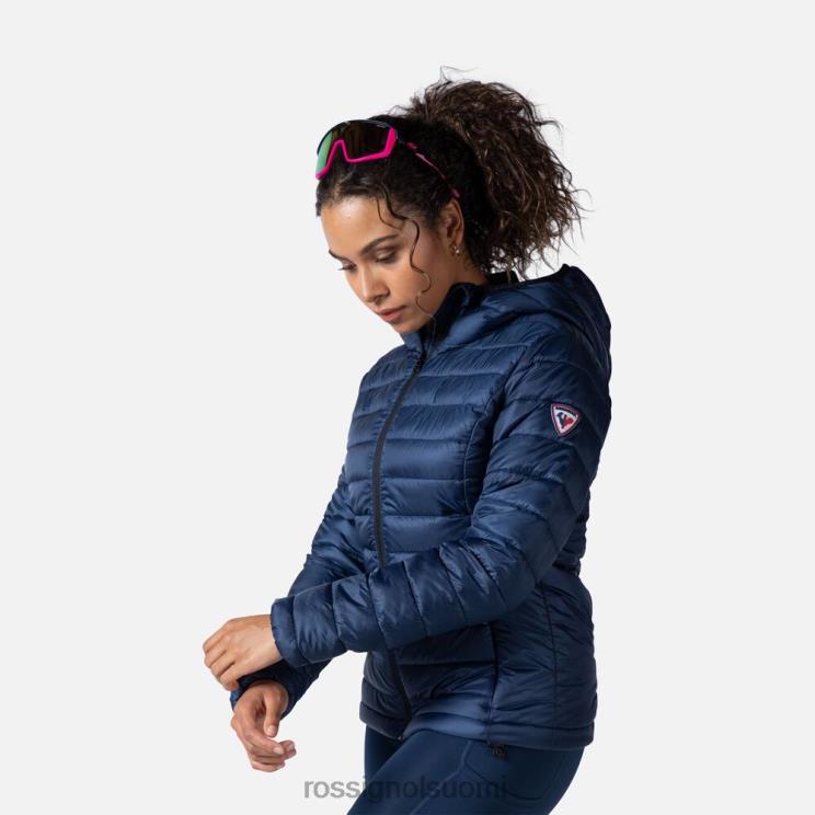 Rossignol naiset hupullinen eristetty takki 180gr tumma laivasto topit BTF0P936