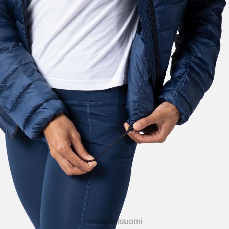 Rossignol naiset hupullinen eristetty takki 180gr tumma laivasto topit BTF0P936