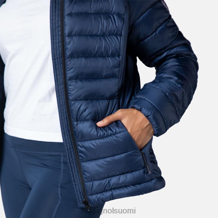 Rossignol naiset hupullinen eristetty takki 180gr tumma laivasto topit BTF0P936