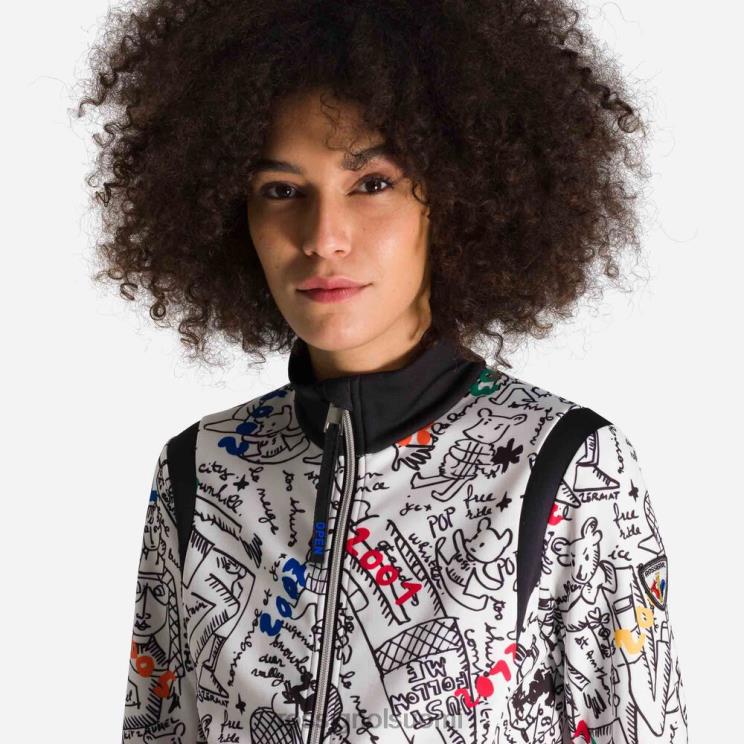 Rossignol naiset jcc climi painettu takki galaksi topit BTF0P1020