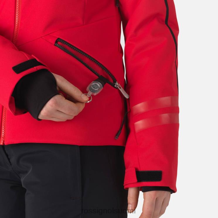 Rossignol naiset hiihtotakki urheilupunainen topit BTF0P798