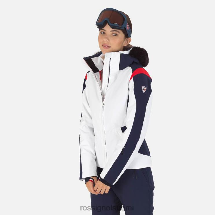 Rossignol naiset ilmahiihtotakki valkoinen topit BTF0P1091
