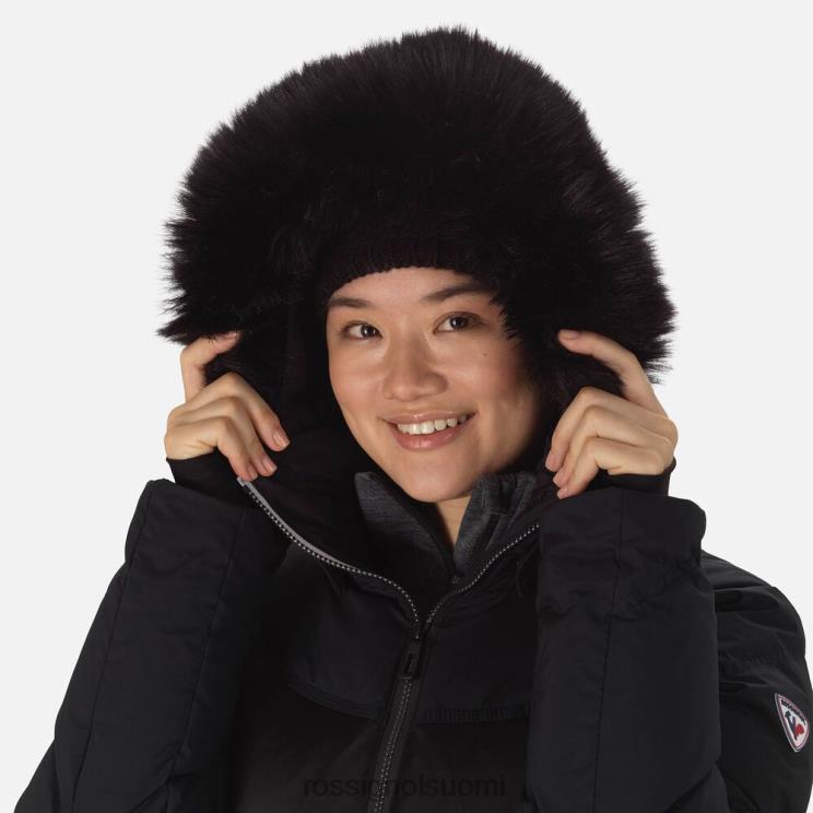 Rossignol naiset omaperäinen hiihtotakki musta topit BTF0P1094