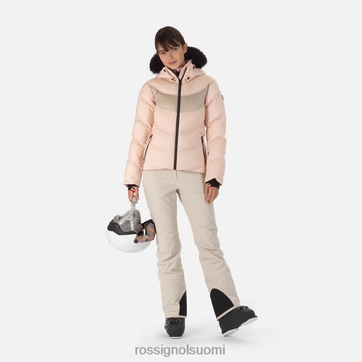 Rossignol naiset omaperäinen hiihtotakki puuteri vaaleanpunainen topit BTF0P1070