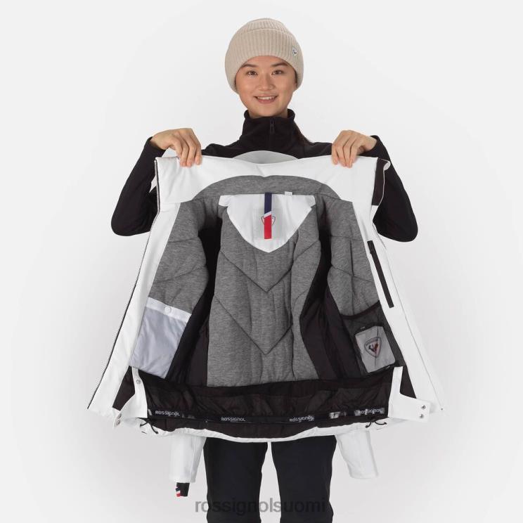 Rossignol naiset react merino hiihtotakki valkoinen topit BTF0P1060