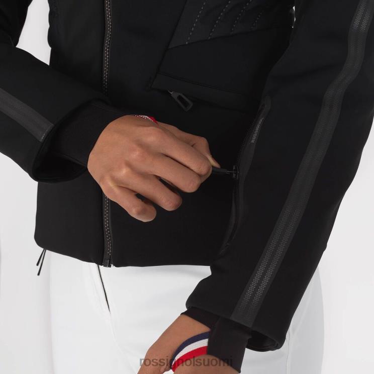 Rossignol naiset softshell litteä hiihtotakki musta topit BTF0P988