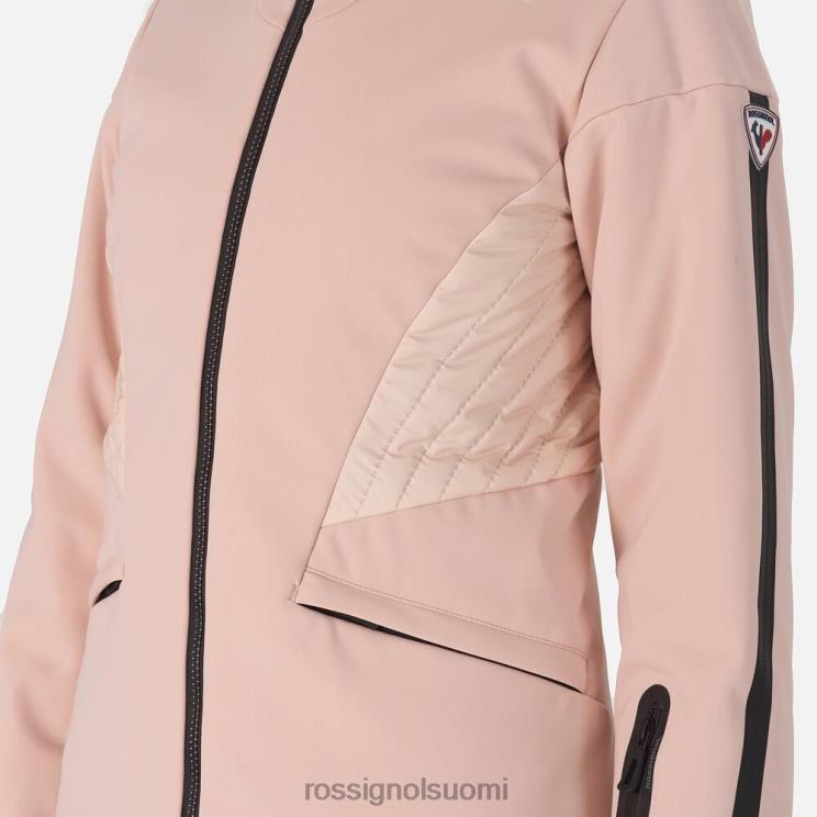 Rossignol naiset softshell litteä hiihtotakki puuteri vaaleanpunainen topit BTF0P799