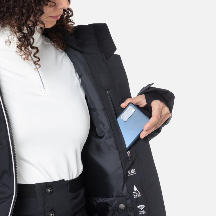 Rossignol naiset staci hiihtotakki musta topit BTF0P759