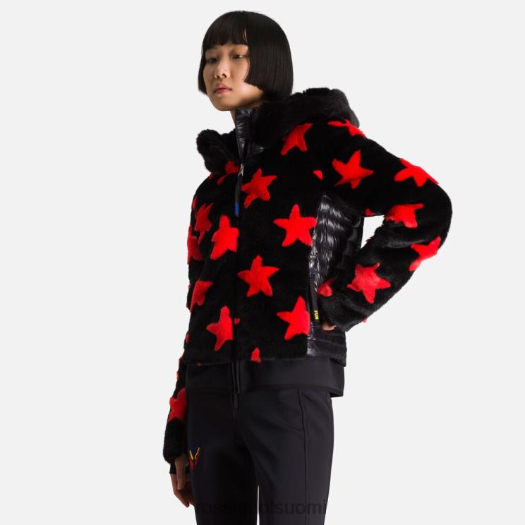 Rossignol naiset jcc teddy untuvatakki musta topit BTF0P784