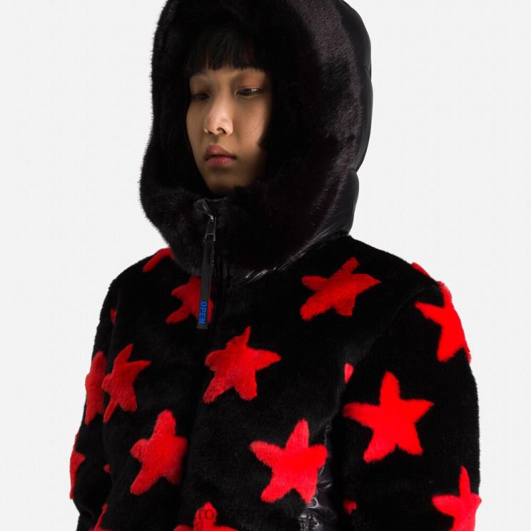 Rossignol naiset jcc teddy untuvatakki musta topit BTF0P784