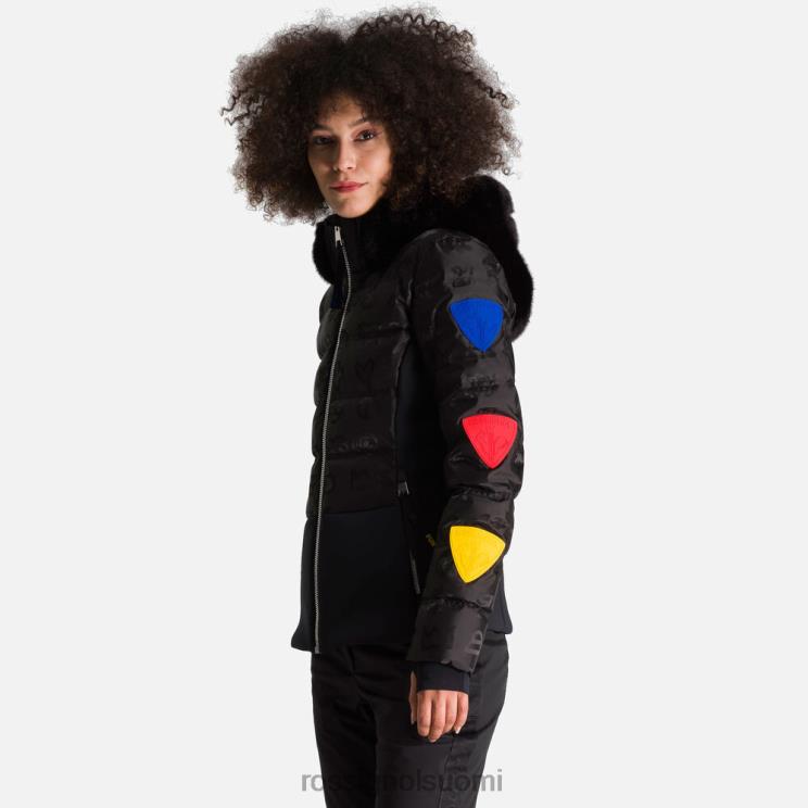 Rossignol naiset jcc twins untuvatakki musta topit BTF0P802