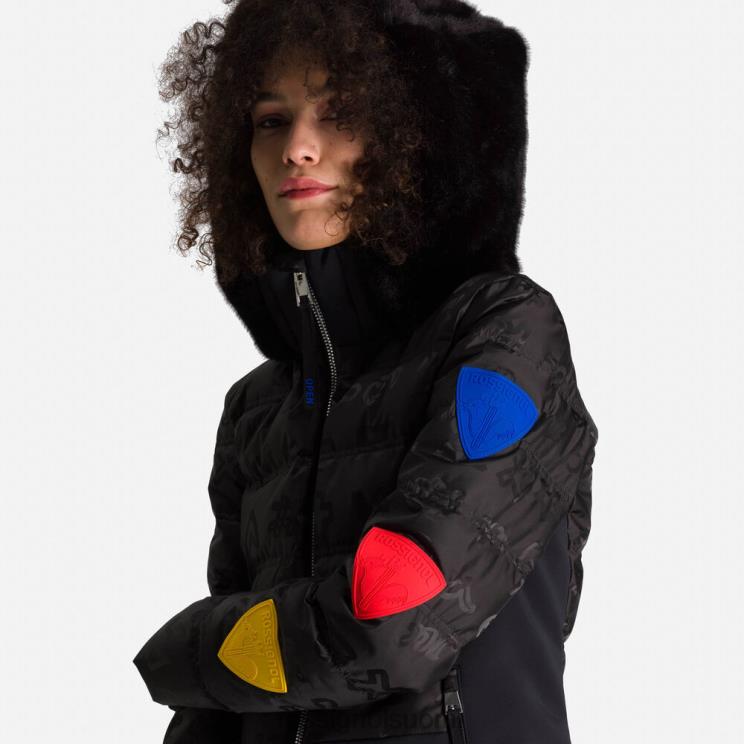 Rossignol naiset jcc twins untuvatakki musta topit BTF0P802