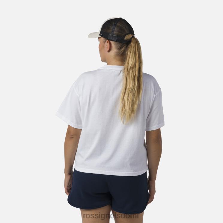 Rossignol naiset crop tee valkoinen topit BTF0P716