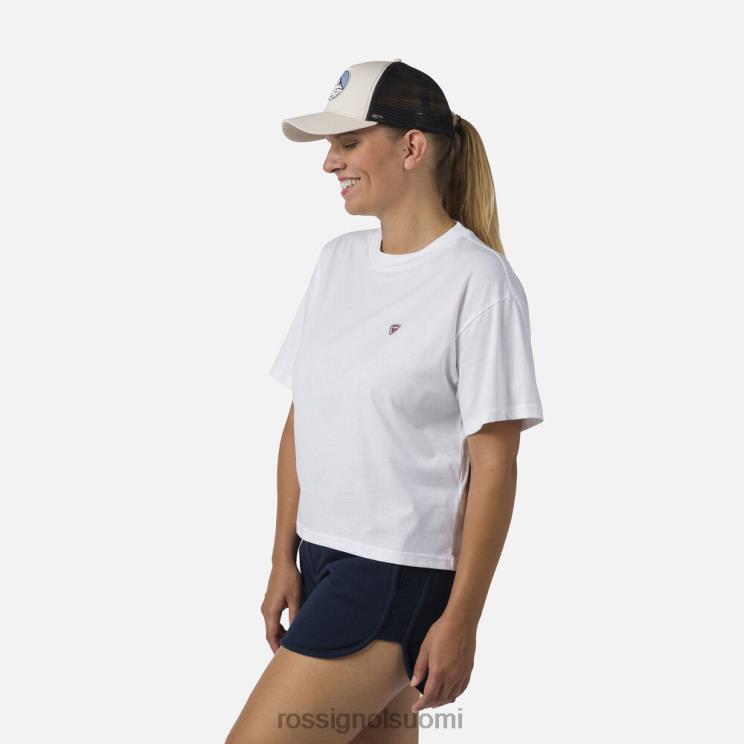Rossignol naiset crop tee valkoinen topit BTF0P716