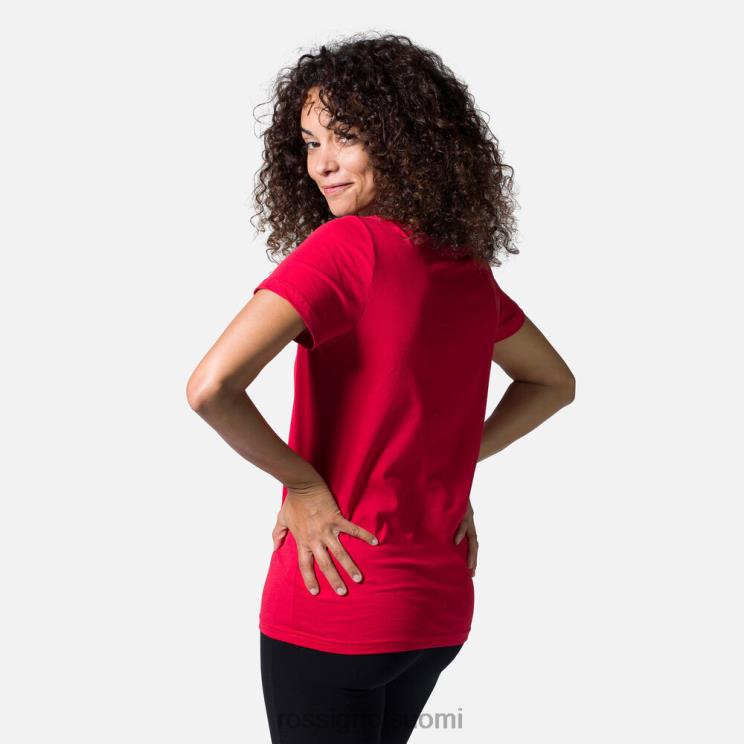 Rossignol naiset logo T-paita carmin topit BTF0P933