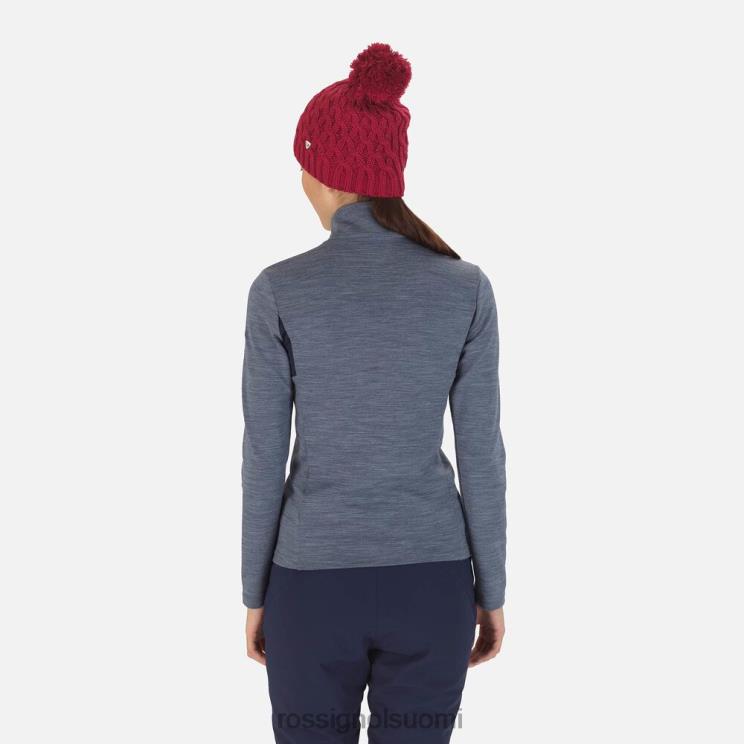 Rossignol naiset react merinovilla täysvetoketjuinen välikerros tumma laivasto topit BTF0P858