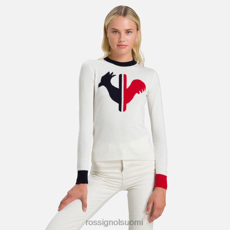 Rossignol naiset alya pyöreäpääntie neule valkoinen topit BTF0P993