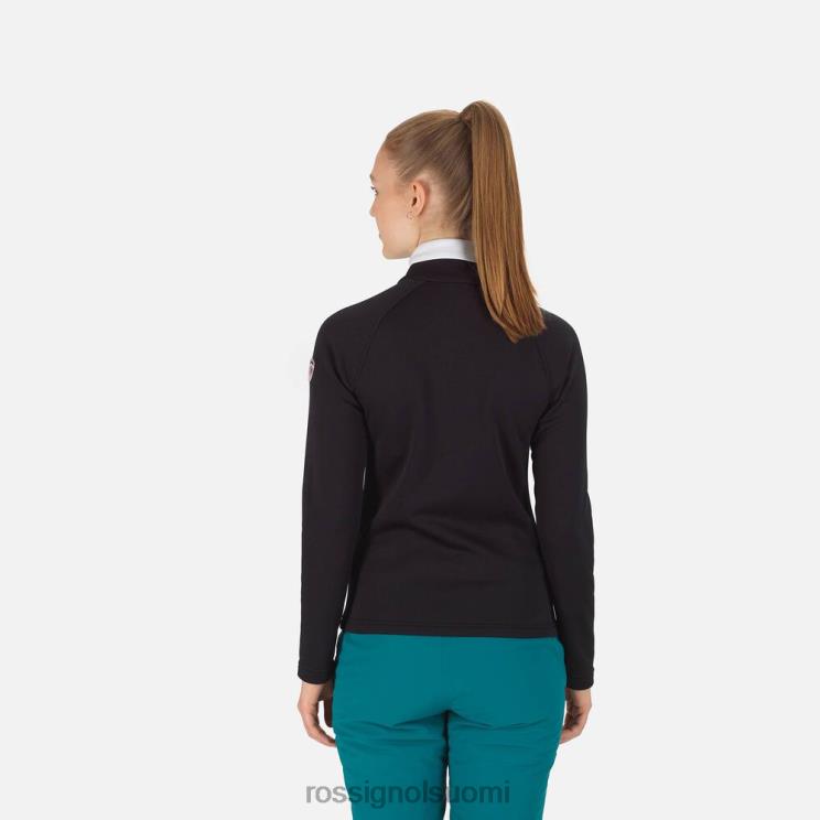 Rossignol naiset antenni koko vetoketjullinen fleece musta topit BTF0P709