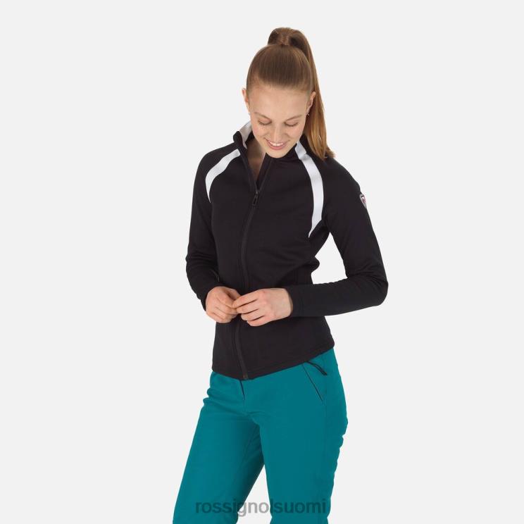 Rossignol naiset antenni koko vetoketjullinen fleece musta topit BTF0P709