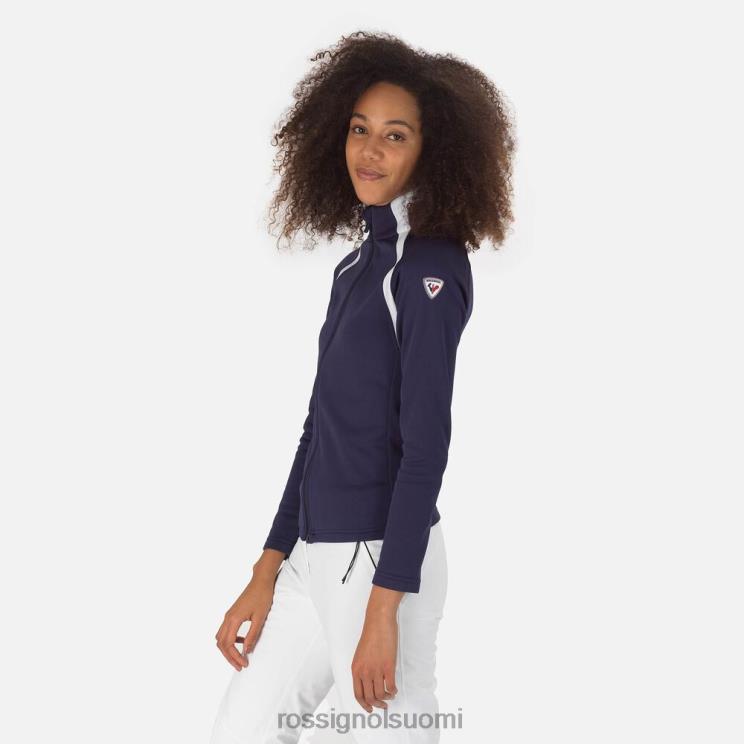 Rossignol naiset antenni koko vetoketjullinen fleece tumma laivasto topit BTF0P1075