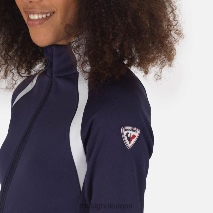 Rossignol naiset antenni koko vetoketjullinen fleece tumma laivasto topit BTF0P1075