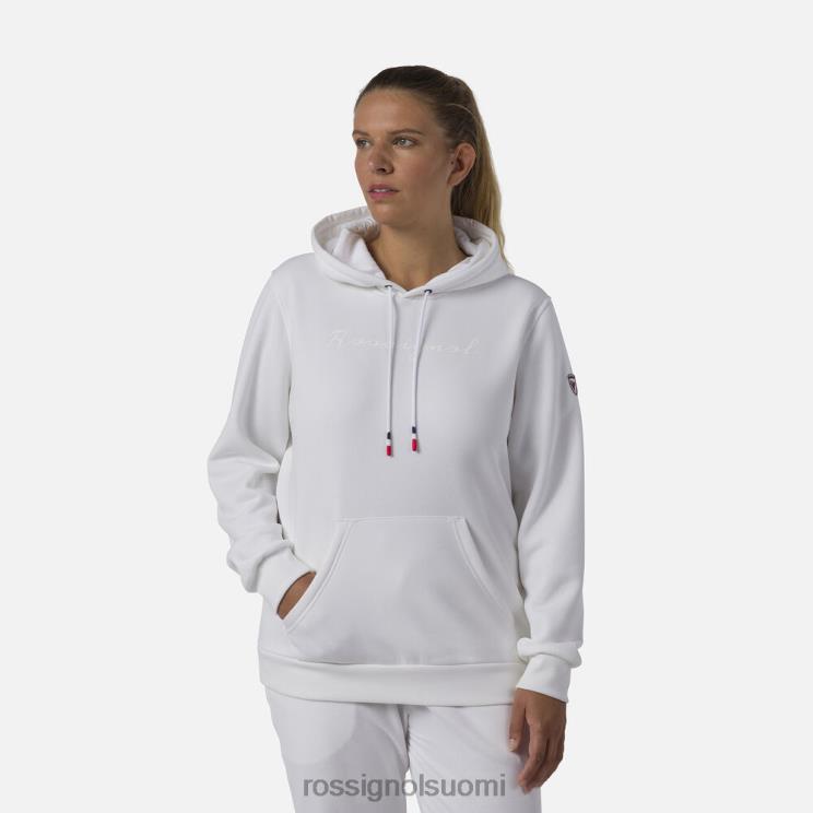 Rossignol naiset hupullinen fleece-logopaita valkoinen topit BTF0P845