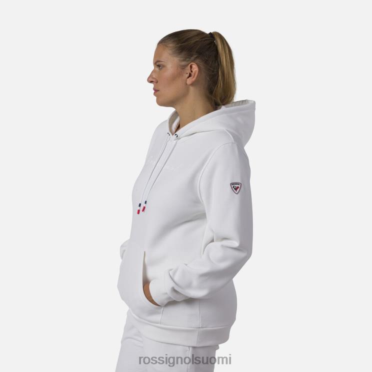 Rossignol naiset hupullinen fleece-logopaita valkoinen topit BTF0P845