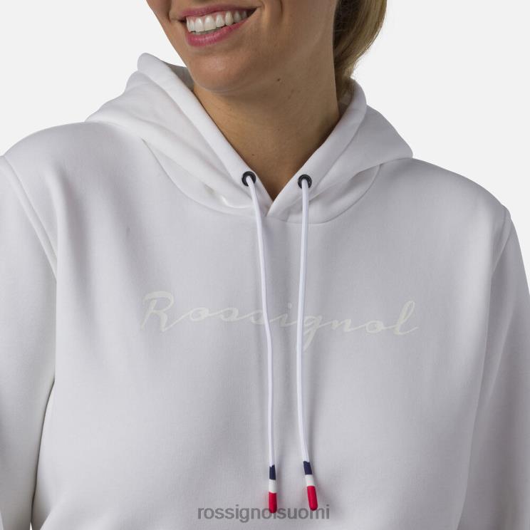 Rossignol naiset hupullinen fleece-logopaita valkoinen topit BTF0P845
