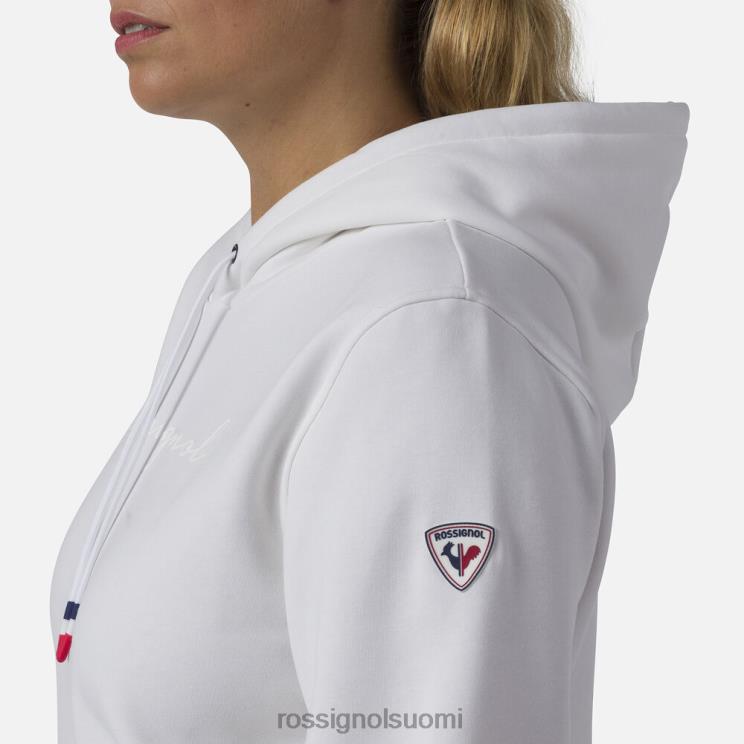 Rossignol naiset hupullinen fleece-logopaita valkoinen topit BTF0P845