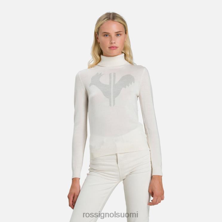 Rossignol naiset klassinen rullakaula-aukkoinen pusero valkoinen topit BTF0P864