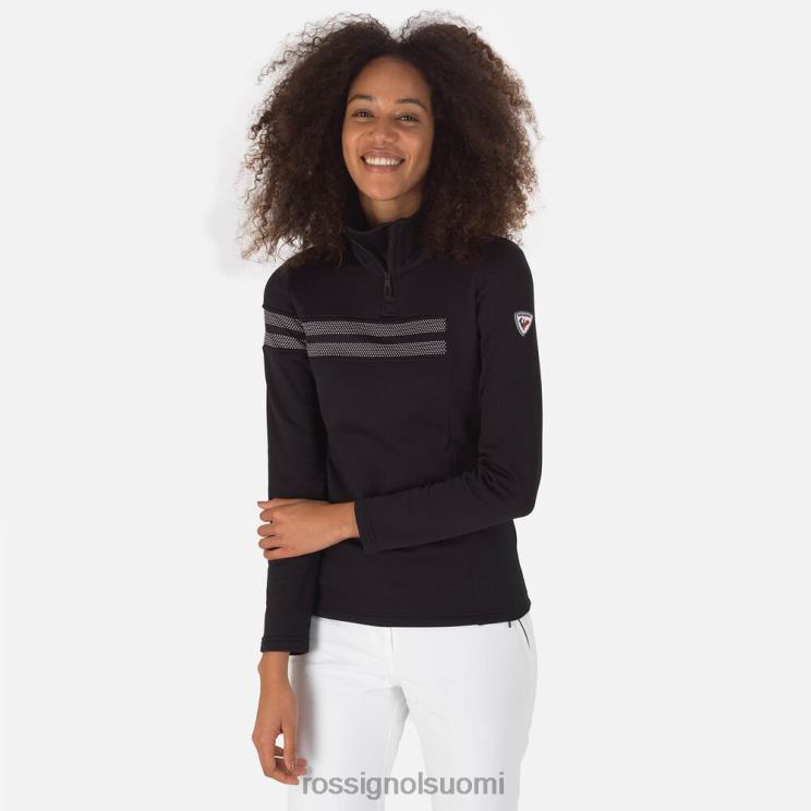 Rossignol naiset lomakeskuksen puolivetoketjullinen toppi musta topit BTF0P743