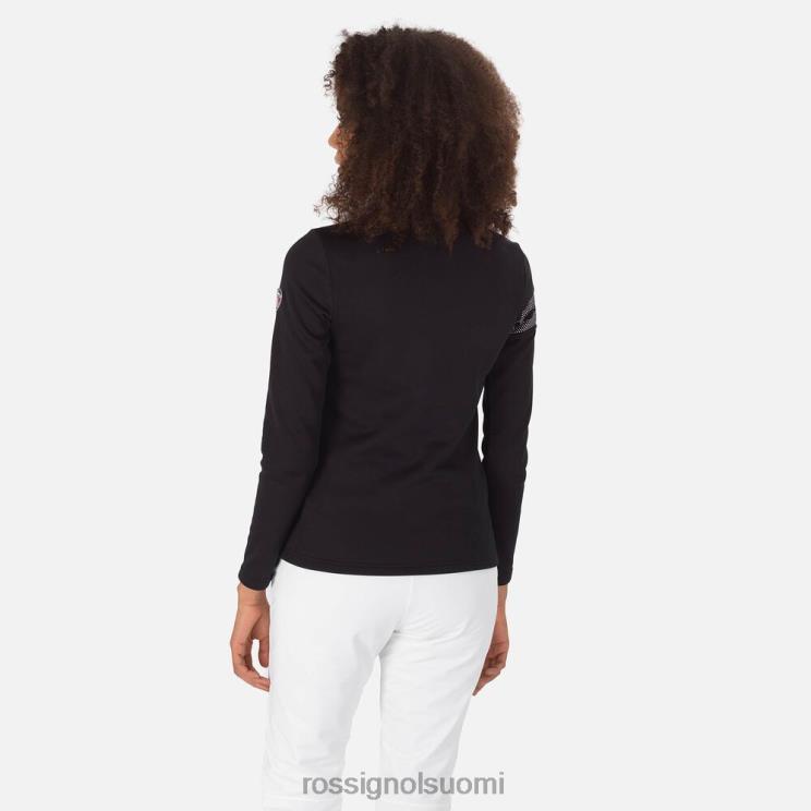 Rossignol naiset lomakeskuksen puolivetoketjullinen toppi musta topit BTF0P743