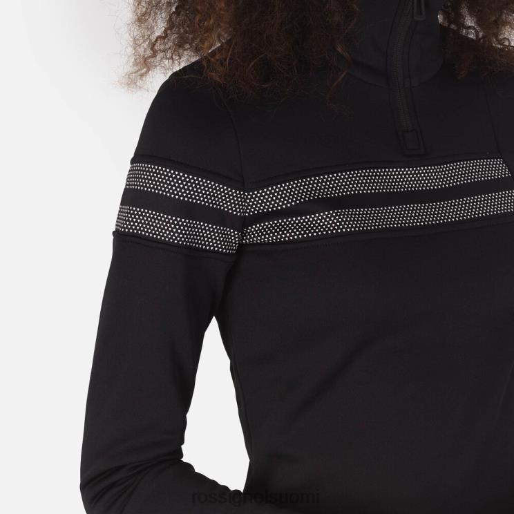 Rossignol naiset lomakeskuksen puolivetoketjullinen toppi musta topit BTF0P743