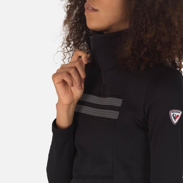 Rossignol naiset lomakeskuksen puolivetoketjullinen toppi musta topit BTF0P743