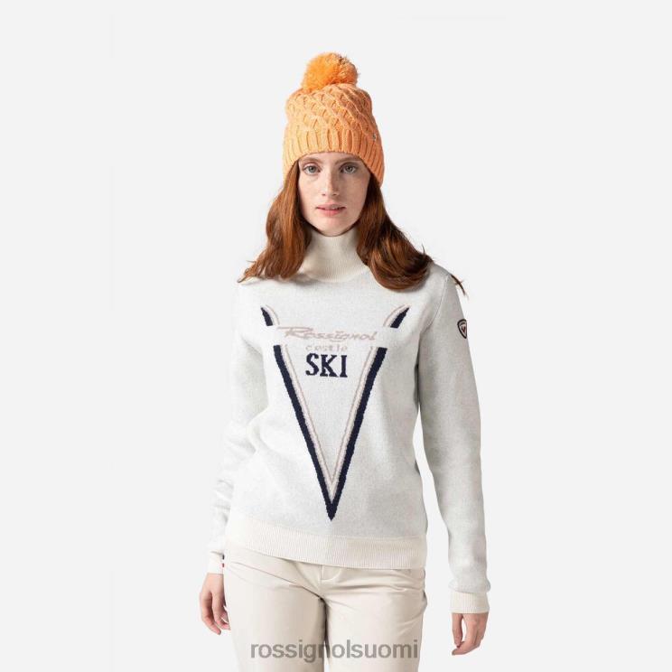 Rossignol naiset victoire villapaita villapaita valkoinen topit BTF0P1119