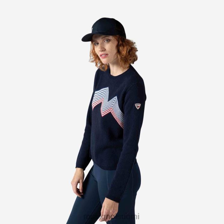 Rossignol naiset vuoristoinen pyöreä pääntie tumma laivasto topit BTF0P885